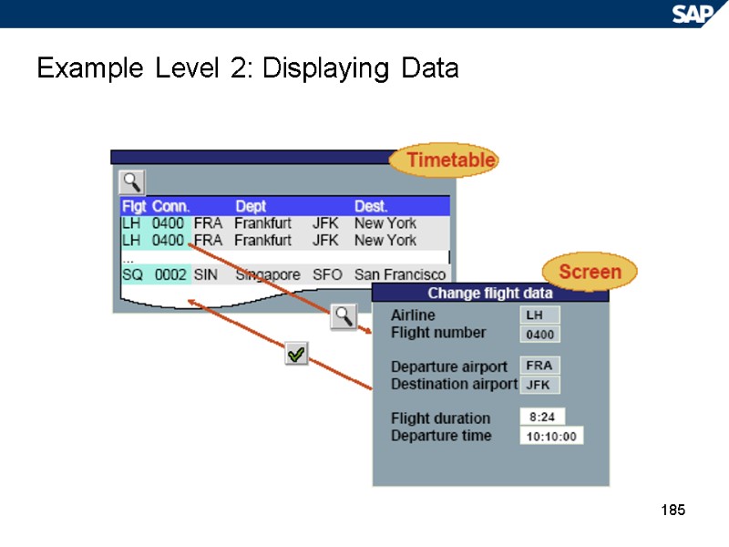 185 Example Level 2: Displaying Data